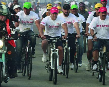Cycling keeps Salman fit